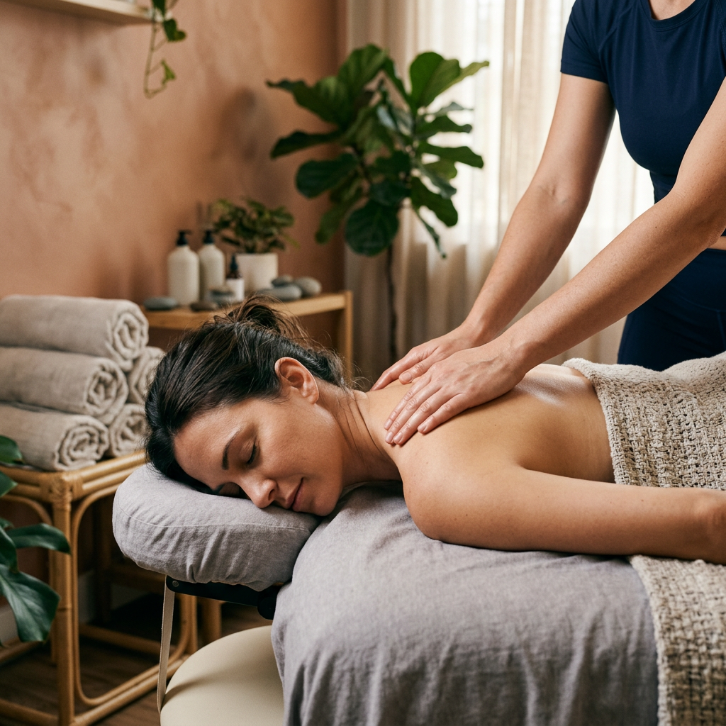 Marco Island massage therapy for shoulder and neck tension relief